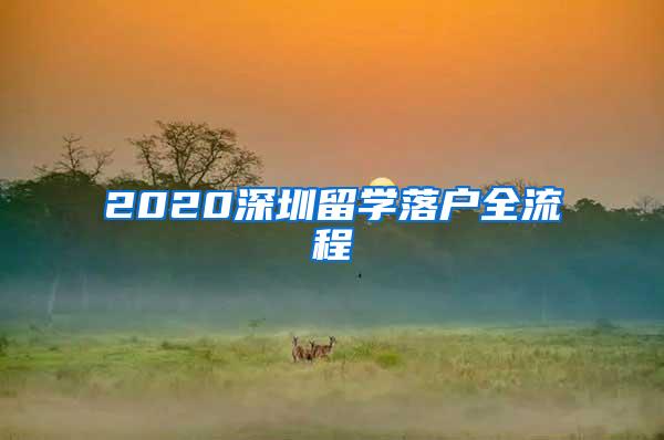 2020深圳留学落户全流程