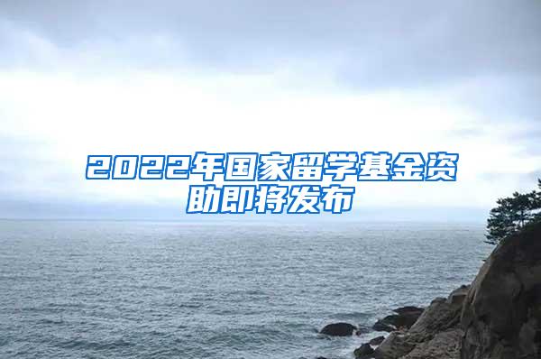 2022年国家留学基金资助即将发布