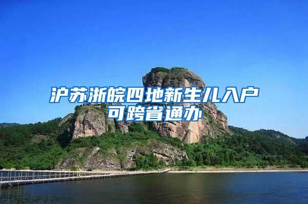 沪苏浙皖四地新生儿入户可跨省通办