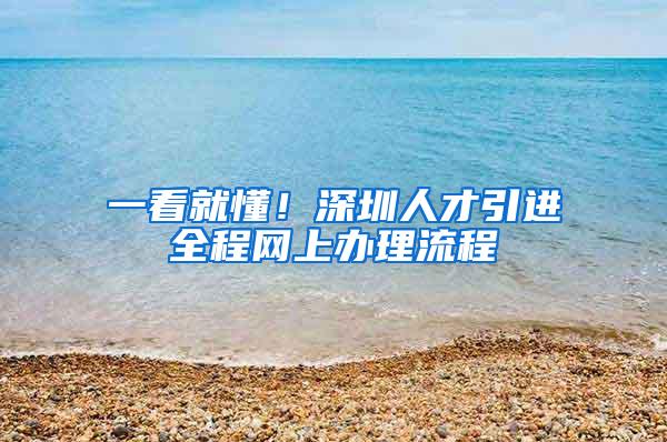 一看就懂！深圳人才引进全程网上办理流程