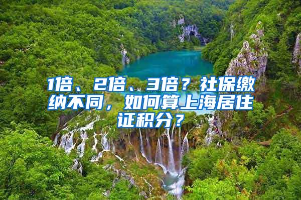 1倍、2倍、3倍？社保缴纳不同，如何算上海居住证积分？