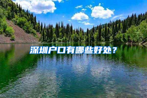 深圳户口有哪些好处？