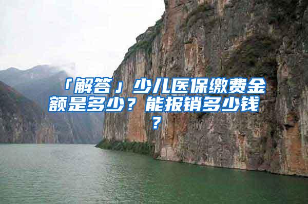 「解答」少儿医保缴费金额是多少？能报销多少钱？