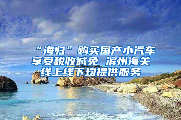 “海归”购买国产小汽车享受税收减免 滨州海关线上线下均提供服务