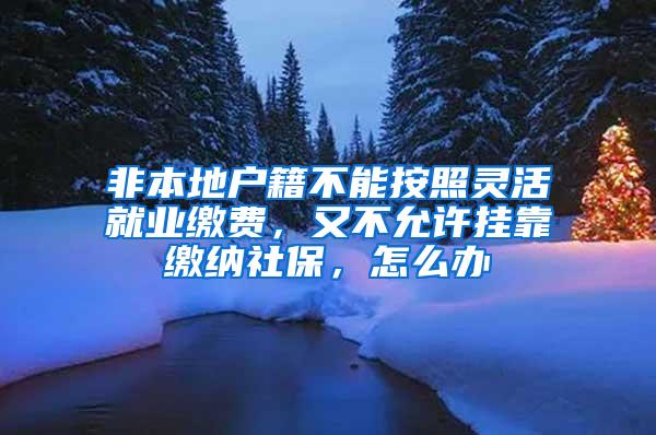 非本地户籍不能按照灵活就业缴费，又不允许挂靠缴纳社保，怎么办