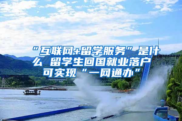 “互联网+留学服务”是什么 留学生回国就业落户可实现“一网通办”