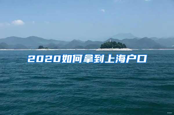 2020如何拿到上海户口