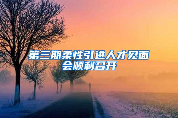 第三期柔性引进人才见面会顺利召开