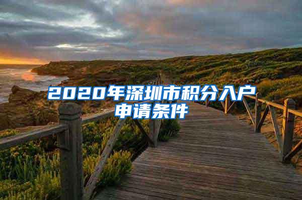 2020年深圳市积分入户申请条件