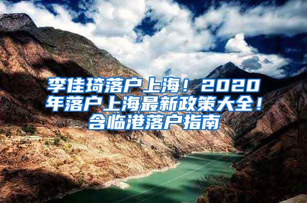 李佳琦落户上海！2020年落户上海最新政策大全！含临港落户指南