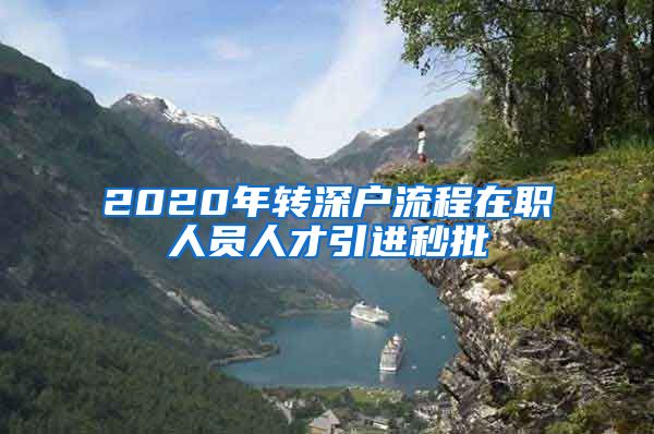 2020年转深户流程在职人员人才引进秒批