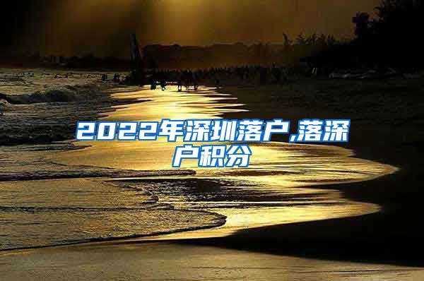 2022年深圳落户,落深户积分