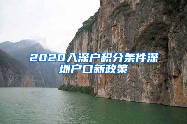 2020入深户积分条件深圳户口新政策