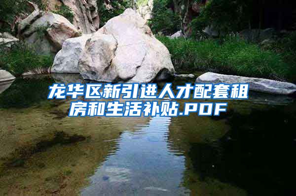 龙华区新引进人才配套租房和生活补贴.PDF