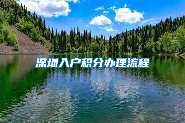 深圳入户积分办理流程