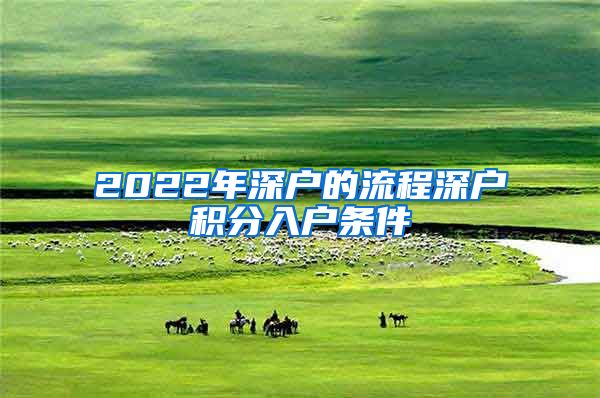 2022年深户的流程深户积分入户条件