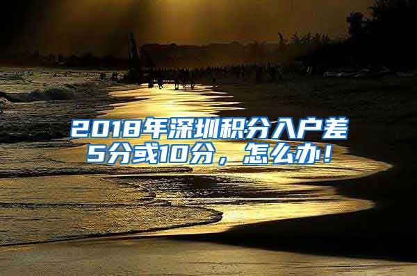 2018年深圳积分入户差5分或10分，怎么办！