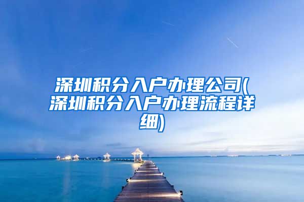 深圳积分入户办理公司(深圳积分入户办理流程详细)