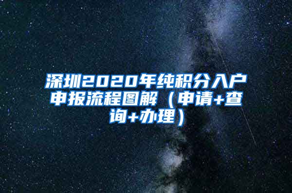 深圳2020年纯积分入户申报流程图解（申请+查询+办理）