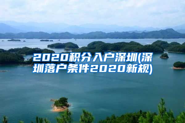 2020积分入户深圳(深圳落户条件2020新规)
