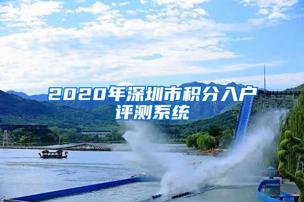 2020年深圳市积分入户评测系统