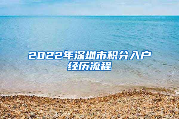 2022年深圳市积分入户经历流程