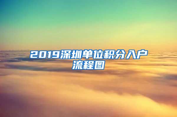 2019深圳单位积分入户流程图