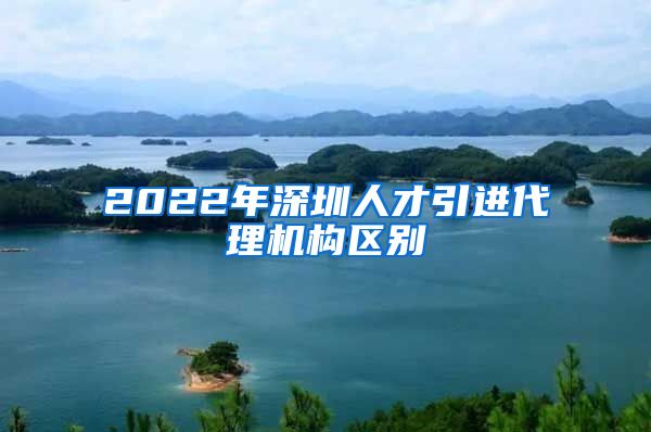 2022年深圳人才引进代理机构区别