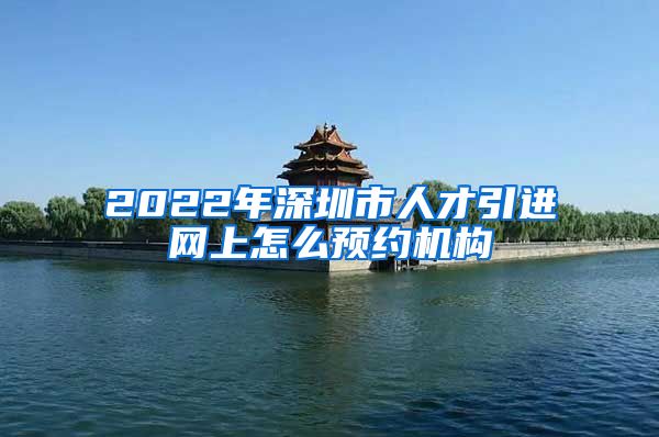 2022年深圳市人才引进网上怎么预约机构