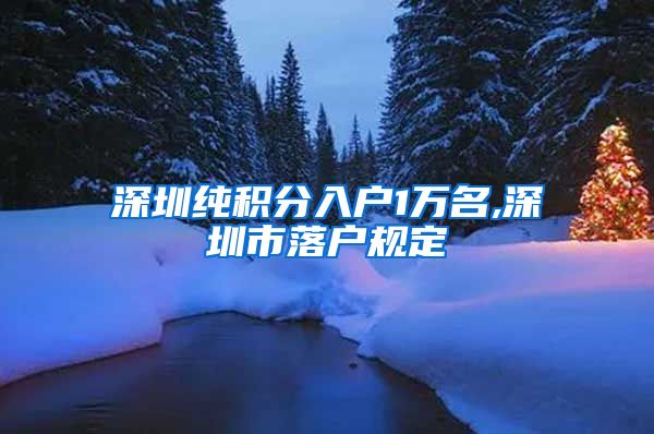 深圳纯积分入户1万名,深圳市落户规定