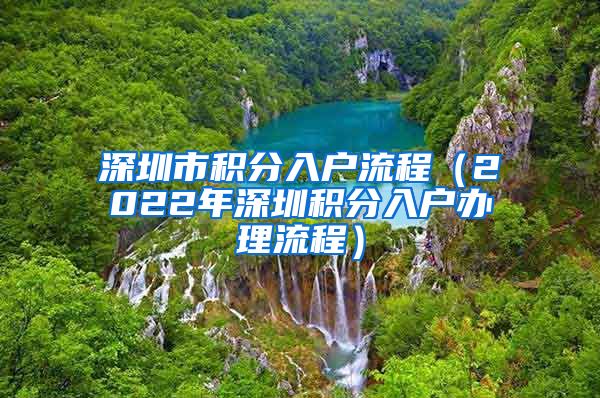 深圳市积分入户流程（2022年深圳积分入户办理流程）