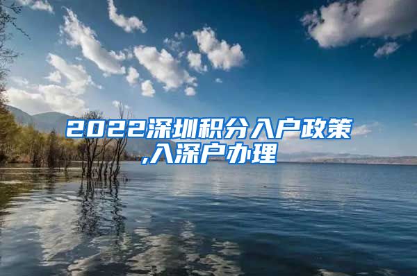 2022深圳积分入户政策,入深户办理