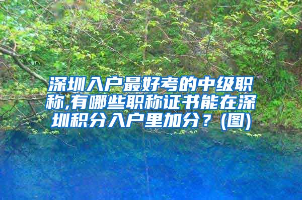 深圳入户最好考的中级职称,有哪些职称证书能在深圳积分入户里加分？(图)