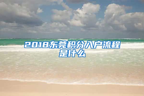 2018东莞积分入户流程是什么