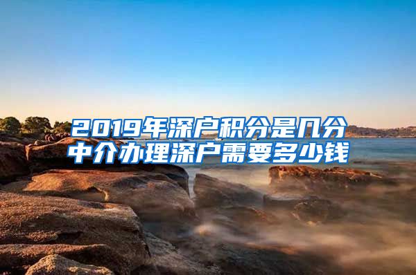 2019年深户积分是几分中介办理深户需要多少钱