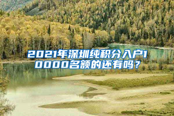 2021年深圳纯积分入户10000名额的还有吗？