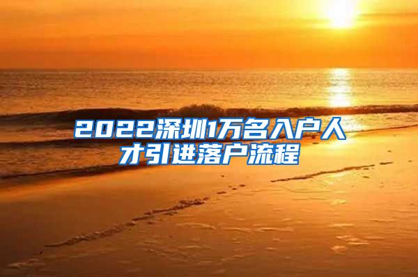 2022深圳1万名入户人才引进落户流程