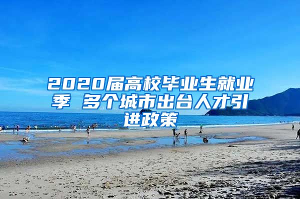 2020届高校毕业生就业季 多个城市出台人才引进政策