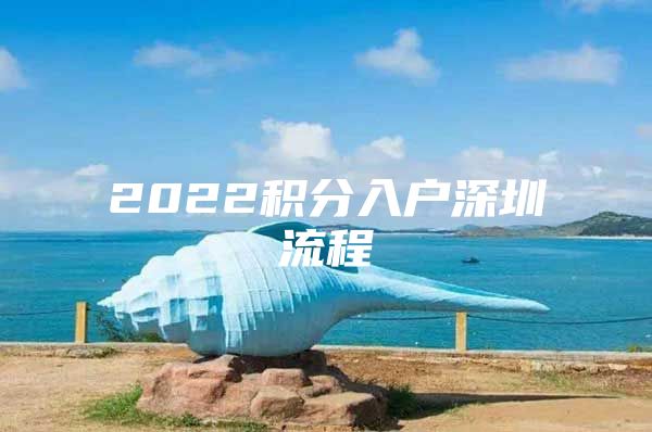 2022积分入户深圳流程