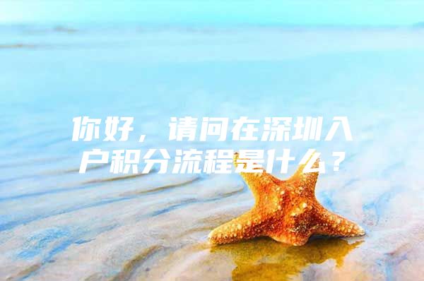 你好，请问在深圳入户积分流程是什么？