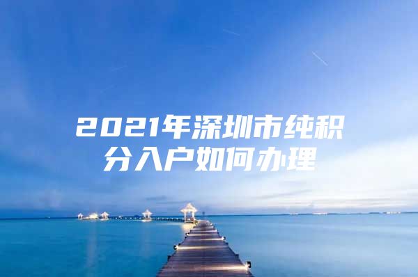 2021年深圳市纯积分入户如何办理