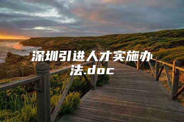 深圳引进人才实施办法.doc