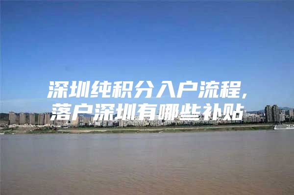 深圳纯积分入户流程,落户深圳有哪些补贴