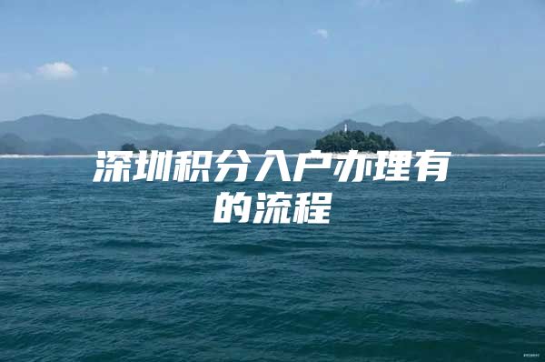 深圳积分入户办理有的流程