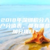 2018年深圳积分入户分值表，都有哪些加分项目？