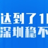 积分达到了100分，入户深圳稳不稳？