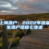 上海落户：2022年应届生落户流程七步走