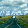 平均入围分59.18！2021上海最全买房积分表一览