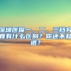 深圳医保一、二、三档究竟有什么区别？你还不知道？