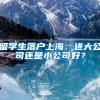 留学生落户上海：进大公司还是小公司好？
